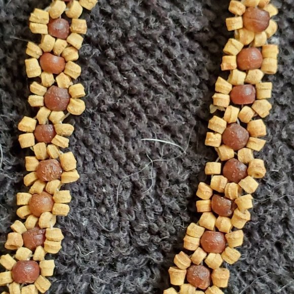 Flower bead boho necklace bracelet anklet - Picture 3 of 3